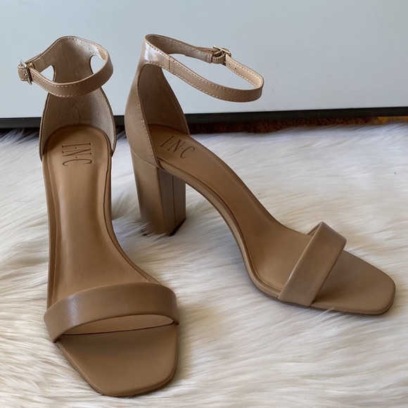 INC International Concepts Women’s Lexini Two-Piece Sandal Dark Almond 9M - Picture 5 of 15